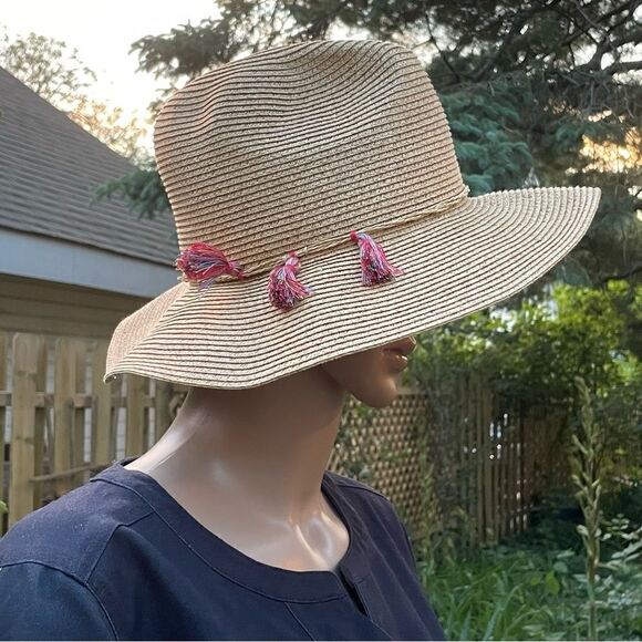 Strawcowboy western hat with tassels - Picture 5 of 6